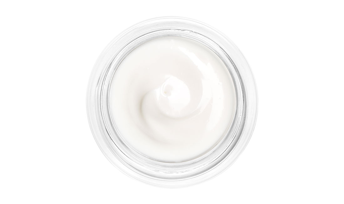 Geöffneter Hautbildverfeinernder Gel-Creme Topf sowimage