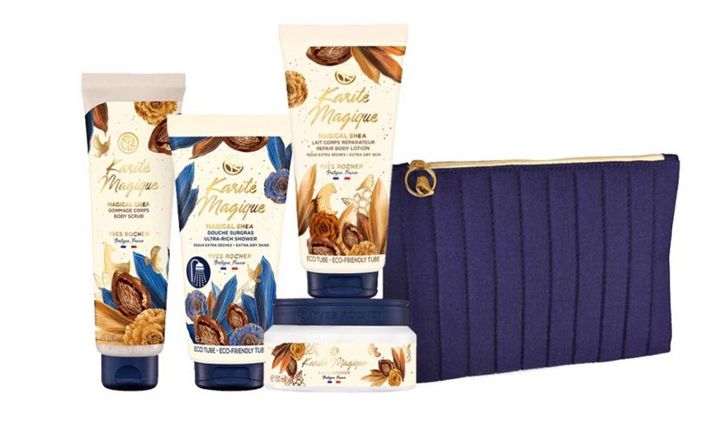 Gommage et lait corps Karité Magique Collection Édition Limitée Noël - Yves Rocher