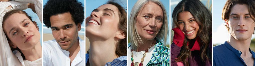 People smiling with cleansed skin thanks to Yves Rocher cleanser
