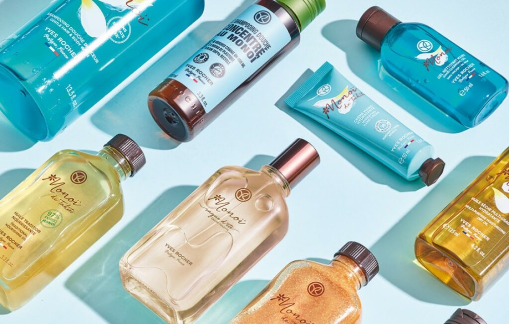 Monoï et Gel douche concentré Yves Rochere