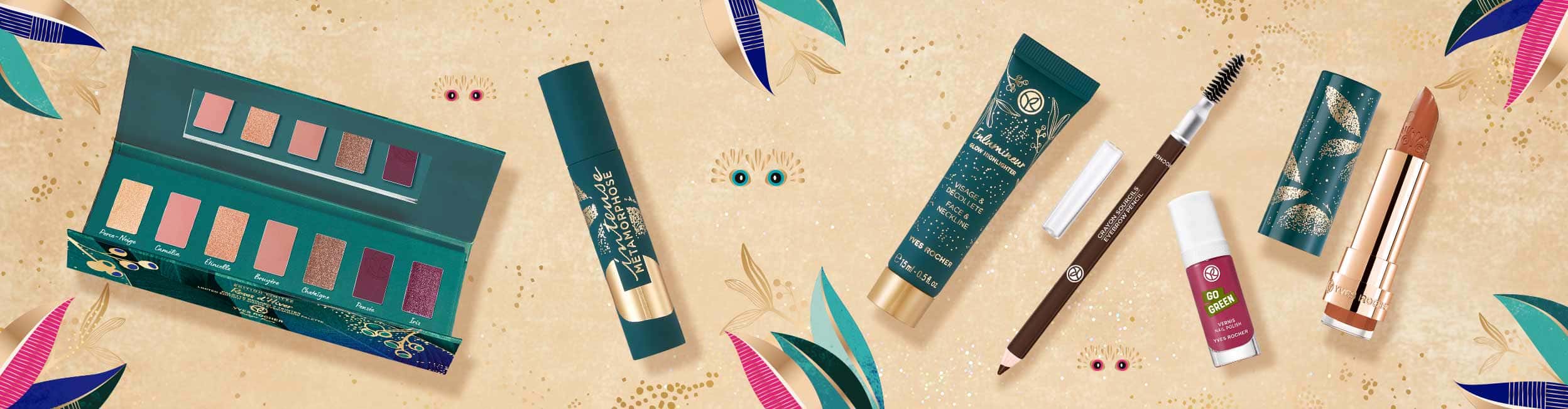 Weihnachts-Make-Up Produkte Look 1 sowimage
