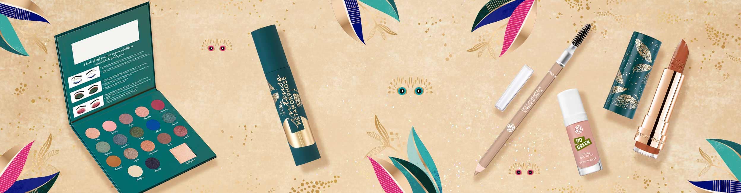Weihnachts-Make-Up Produkte Look 2 sowimage