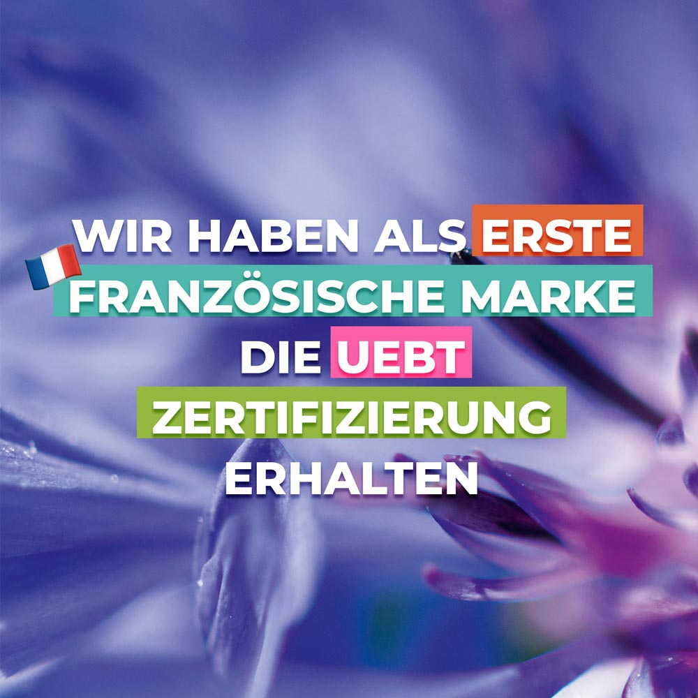 Biologisch, nachhaltig, UEBT-zertifiziert