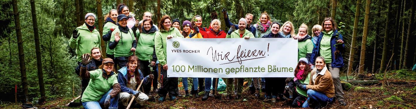 Wir feiern 100 Millionen gepflanzte Bäume sowimage