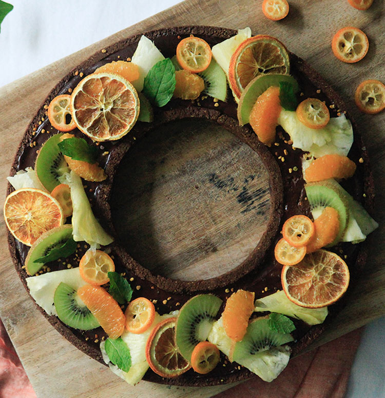 Una corona de chocolate… ¡Sin gluten!